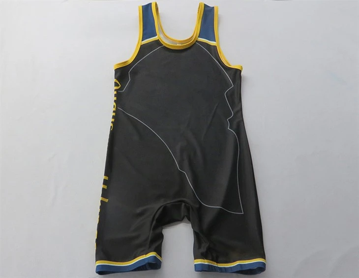 Maillots de lutte de conception d'équipe impressionnante par sublimation